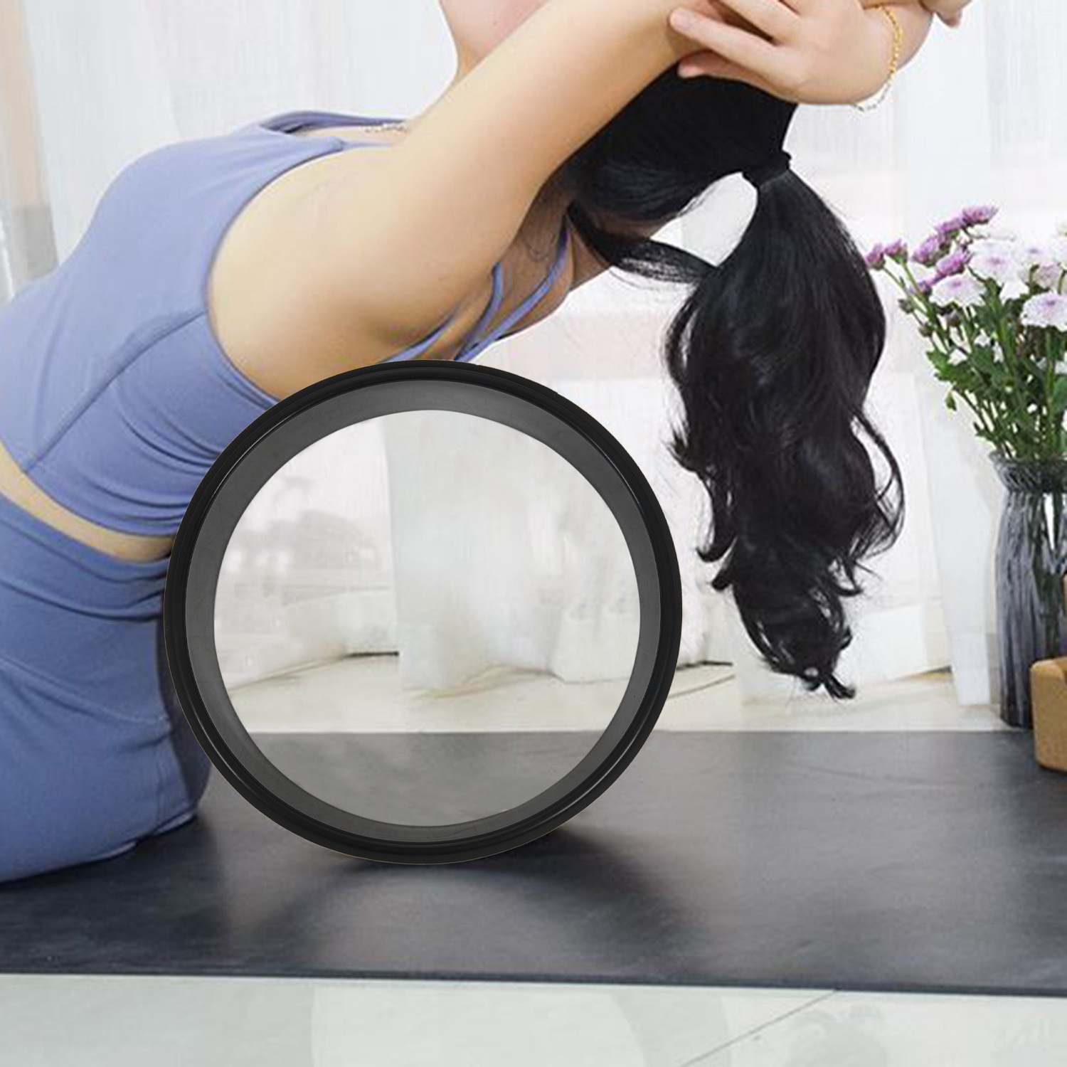 Pilates Yoga Wheel - ABMV-Wheel de yoga en bois, Pilates