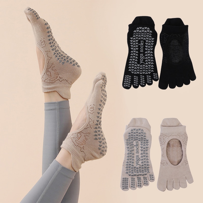 Pilates Yoga Training - Chaussettes de yoga coordonnantes à cinq