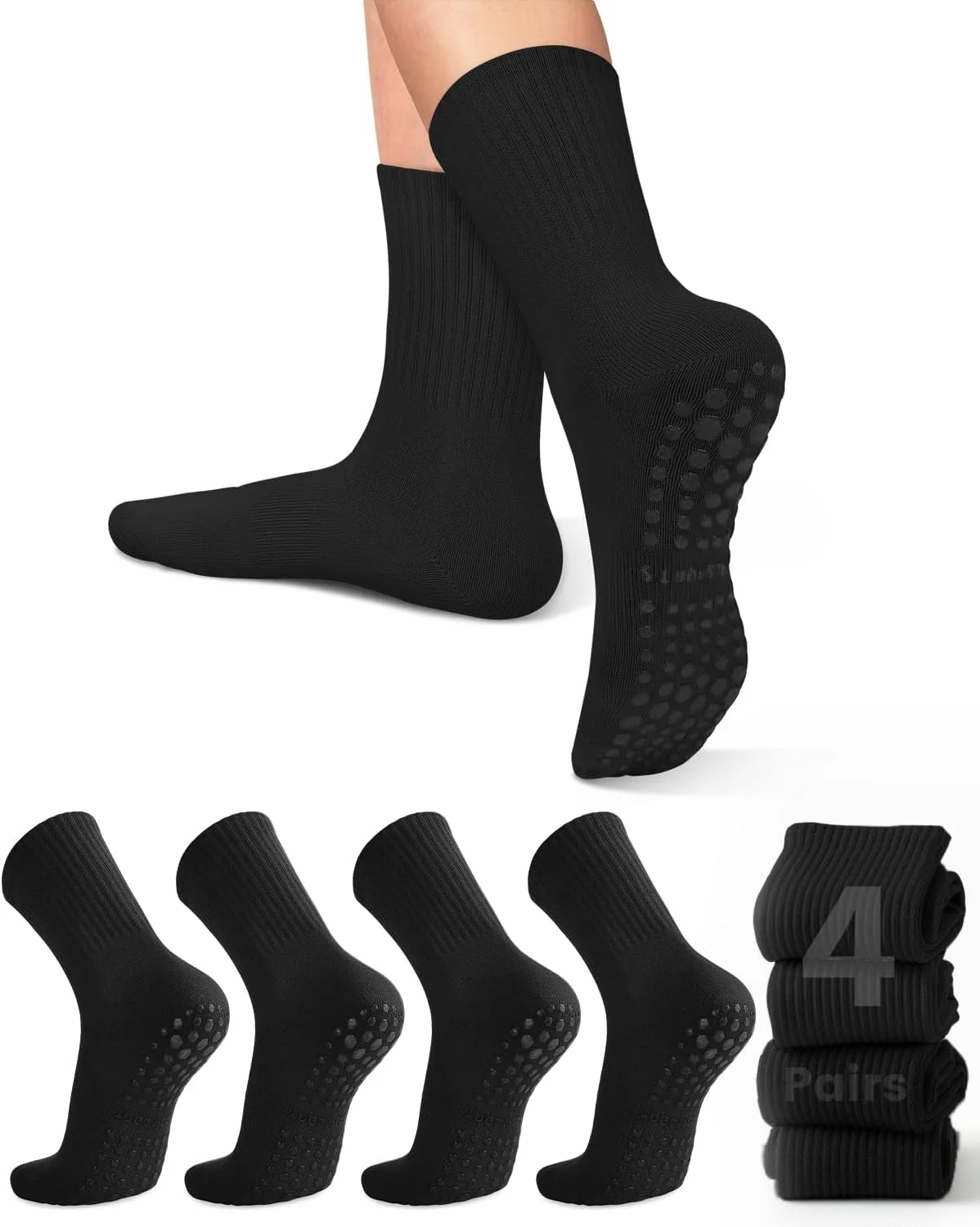 Pilates & Yoga With Harna - 4 paires de chaussettes de yoga