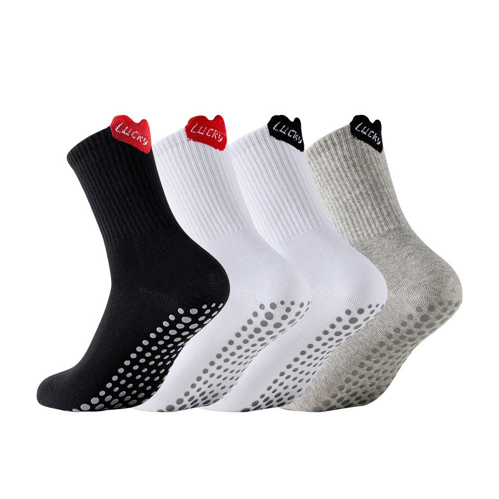 Pilates Yoga Training - Chaussettes de sport mi-mollet pour femmes,