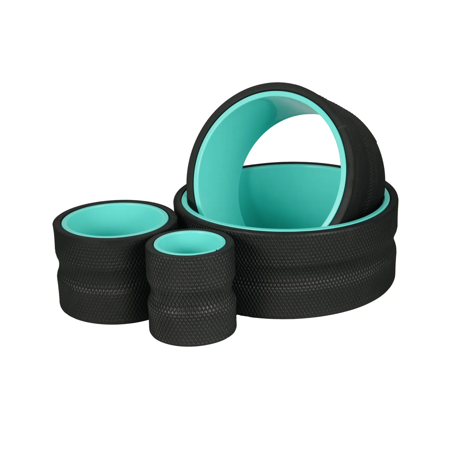 Pilates Yoga Wheel - Roue de yoga EVA, ensemble de