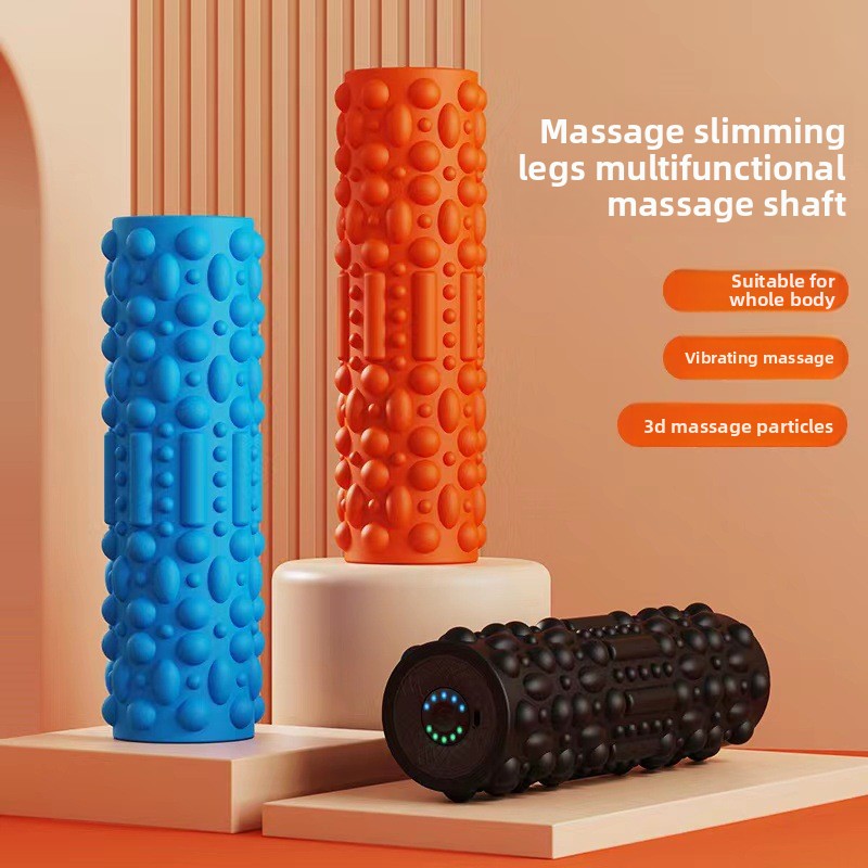 Pilates Yoga Block - Rouleau électrique en mousse, relaxant musculaire,