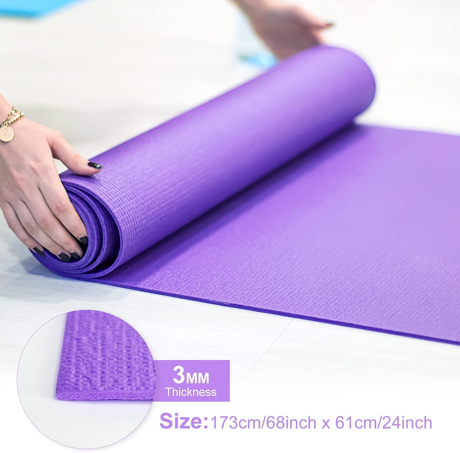 Tapis de yoga fins de 3 mm, ta - Pilates Yoga Classes avis et prix