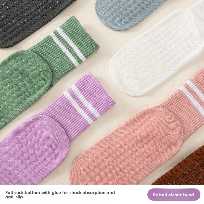 Chaussettes hautes à double ra - Pilate Yoga Workout avis et prix
